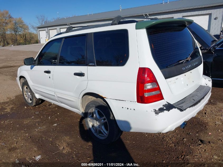 2003 Subaru Forester Xs VIN: JF1SG656X3H743118 Lot: 40699201