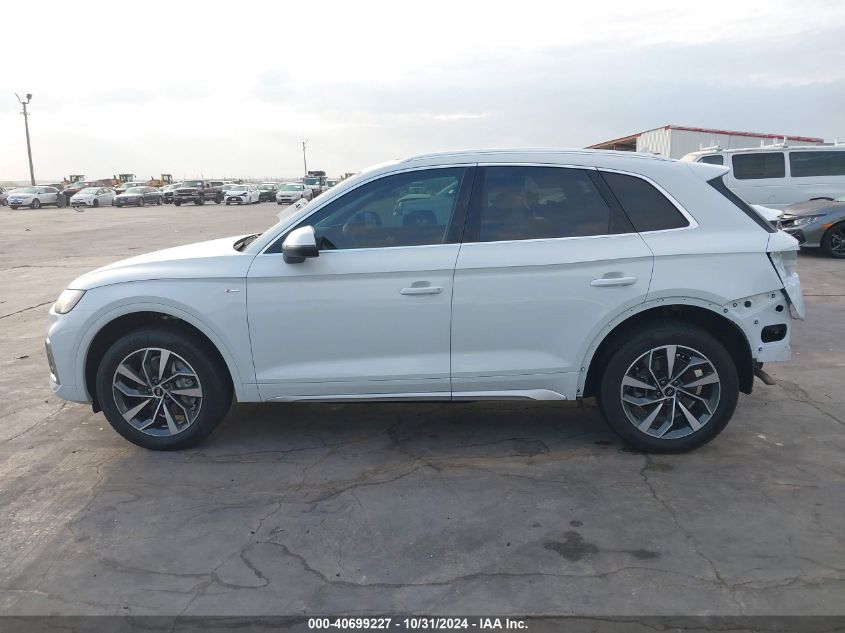 2022 Audi Q5 Premium Plus 45 Tfsi S Line Quattro S Tronic VIN: WA1EAAFY1N2116822 Lot: 40699227