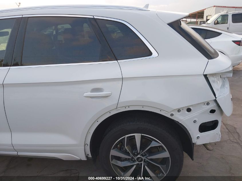 2022 Audi Q5 Premium Plus 45 Tfsi S Line Quattro S Tronic VIN: WA1EAAFY1N2116822 Lot: 40699227