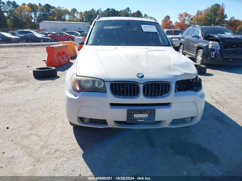 2006 BMW X3 3.0I VIN: WBXPA93476WD33161 Lot: 40699281