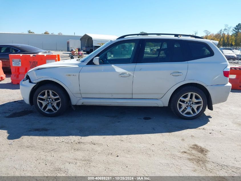 2006 BMW X3 3.0I VIN: WBXPA93476WD33161 Lot: 40699281