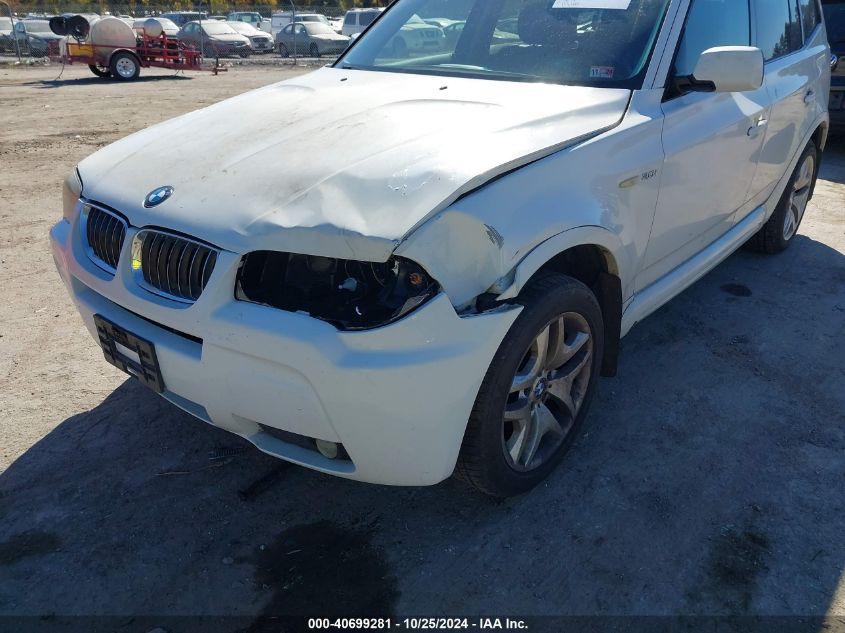 2006 BMW X3 3.0I VIN: WBXPA93476WD33161 Lot: 40699281