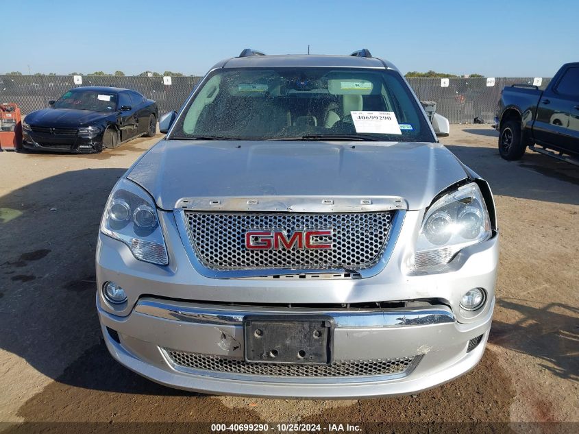 2012 GMC Acadia Denali VIN: 1GKKRTEDXCJ385551 Lot: 40699290