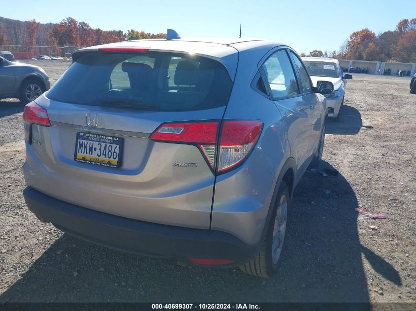 2021 Honda Hr-V Awd Lx VIN: 3CZRU6H34MM738250 Lot: 40699307