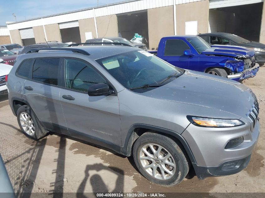 2016 Jeep Cherokee Sport VIN: 1C4PJLAS3GW319462 Lot: 40699324