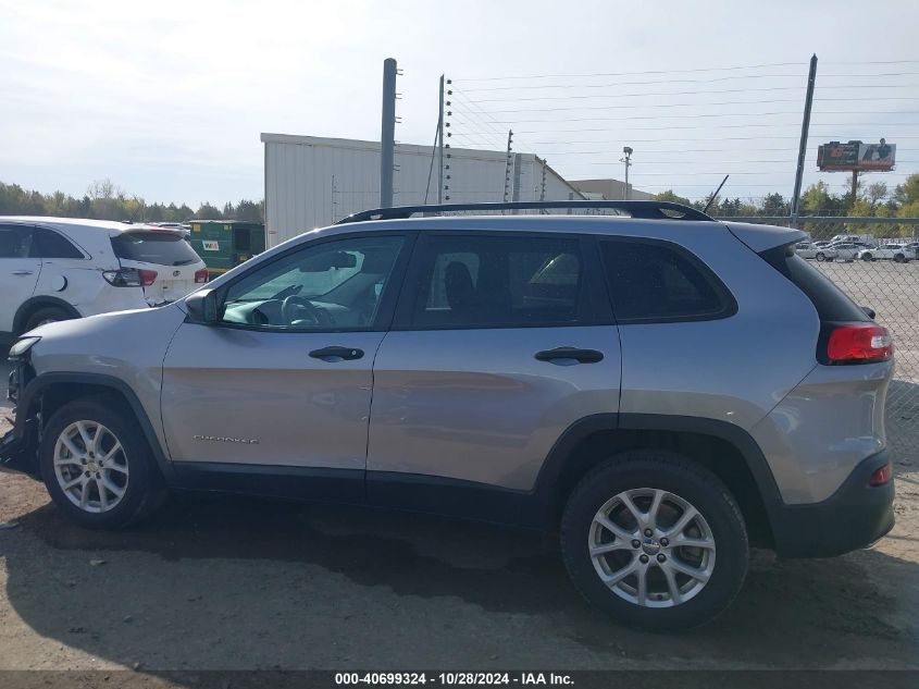 2016 Jeep Cherokee Sport VIN: 1C4PJLAS3GW319462 Lot: 40699324