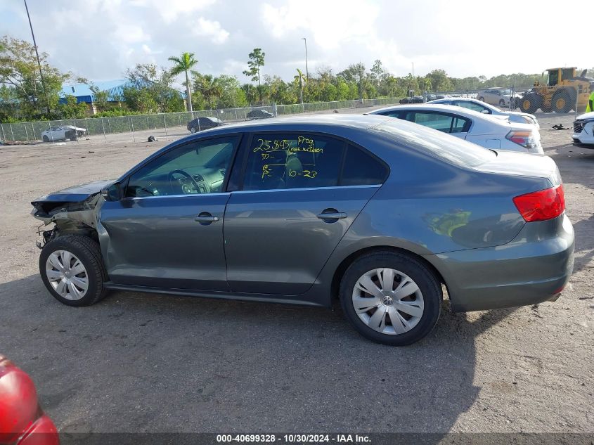 2013 Volkswagen Jetta 2.5L Se VIN: 3VWDP7AJ6DM406376 Lot: 40699328