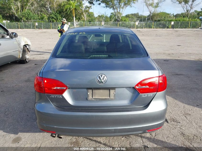 2013 Volkswagen Jetta 2.5L Se VIN: 3VWDP7AJ6DM406376 Lot: 40699328