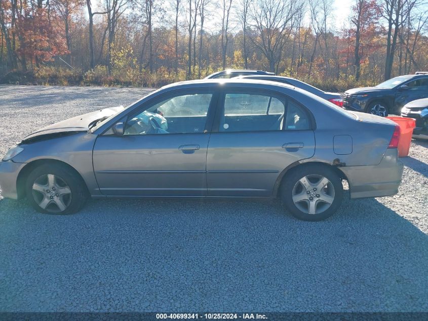 2005 Honda Civic Ex VIN: 2HGES26715H509065 Lot: 40699341