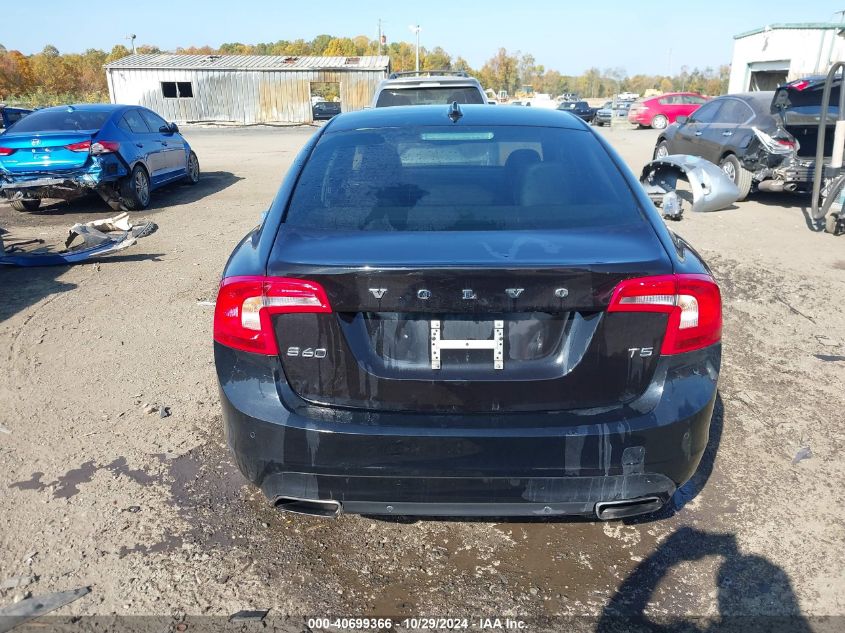 2016 Volvo S60 T5 Drive-E Premier VIN: YV126MFKXG2391397 Lot: 40699366