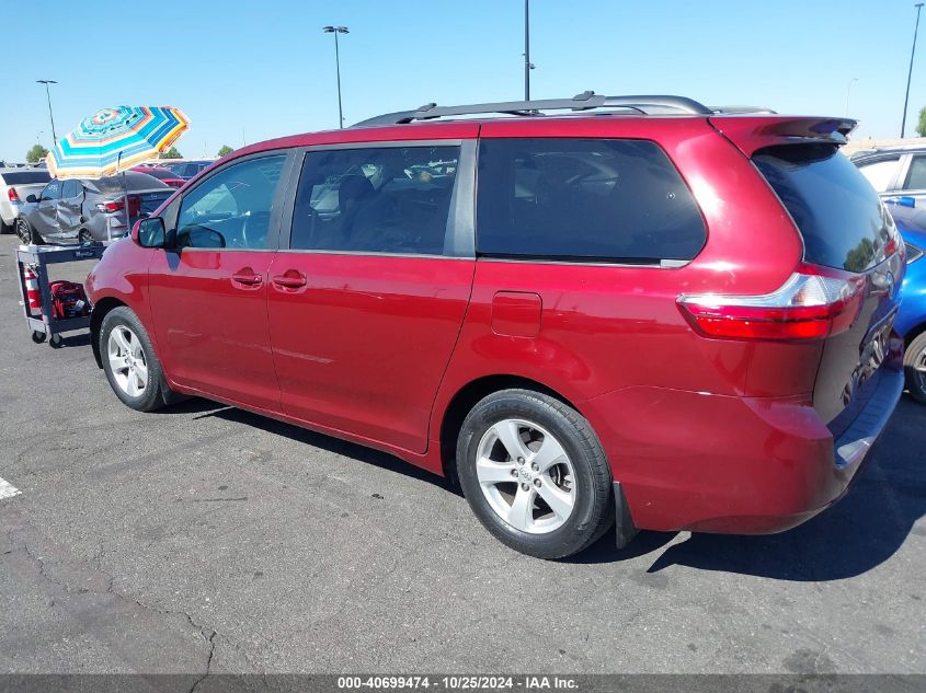 2017 Toyota Sienna Le 8 Passenger VIN: 5TDKZ3DC8HS786756 Lot: 40699474