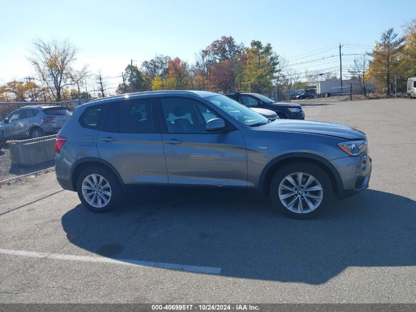 2015 BMW X3 xDrive28I VIN: 5UXWX9C57F0D46574 Lot: 40699517