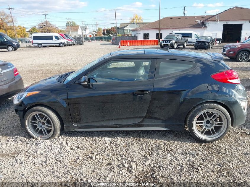 2017 Hyundai Veloster Turbo VIN: KMHTC6AE5HU313045 Lot: 40699536