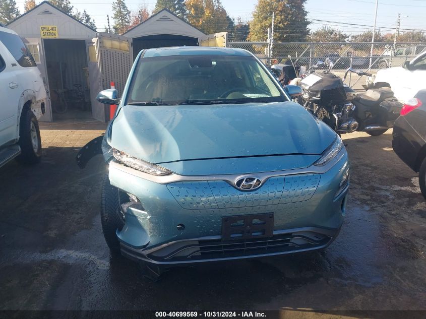 2019 Hyundai Kona Ev Limited VIN: KM8K33AG6KU024968 Lot: 40699569