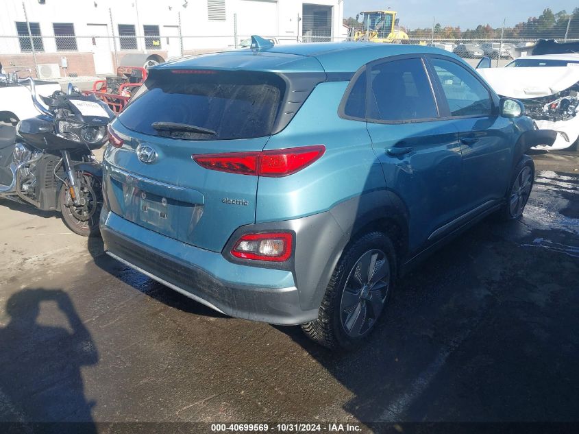 2019 Hyundai Kona Ev Limited VIN: KM8K33AG6KU024968 Lot: 40699569