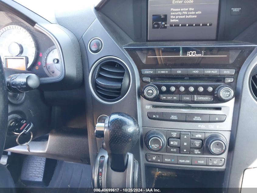 2012 Honda Pilot Touring VIN: 5FNYF4H95CB053570 Lot: 40699617