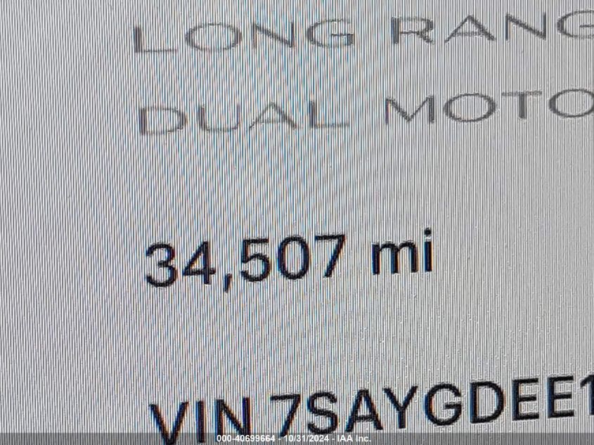 2023 Tesla Model Y Awd/Long Range Dual Motor All-Wheel Drive VIN: 7SAYGDEE1PA027634 Lot: 40699664