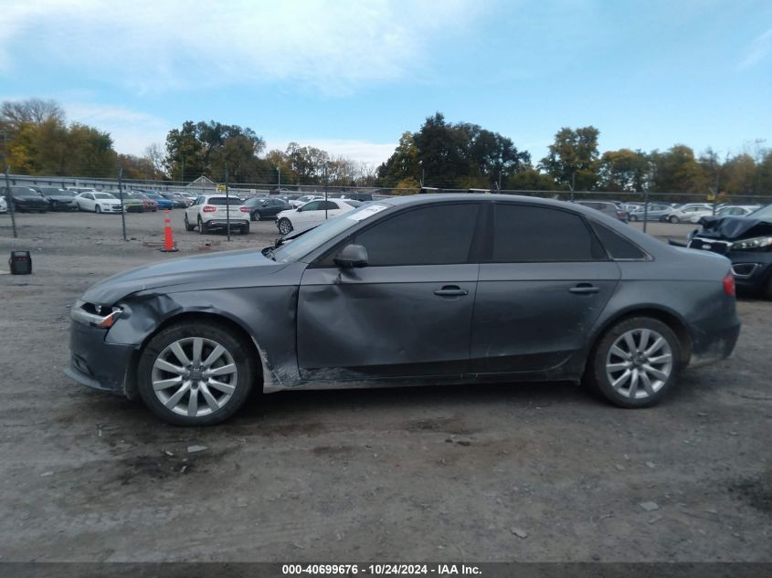 2014 Audi A4 2.0T Premium VIN: WAUBFAFL7EN015357 Lot: 40699676