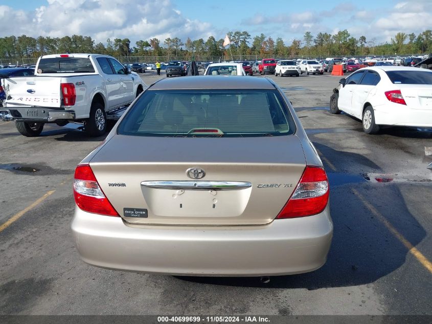 2002 Toyota Camry Xle VIN: 4T1BE32K92U023908 Lot: 40699699