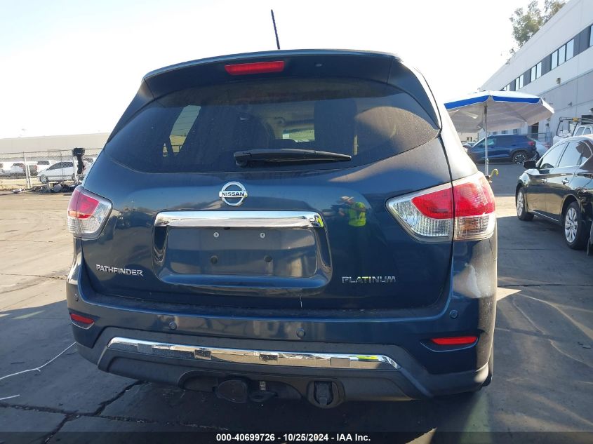 2015 Nissan Pathfinder Platinum VIN: 5N1AR2MN0FC664829 Lot: 40699726