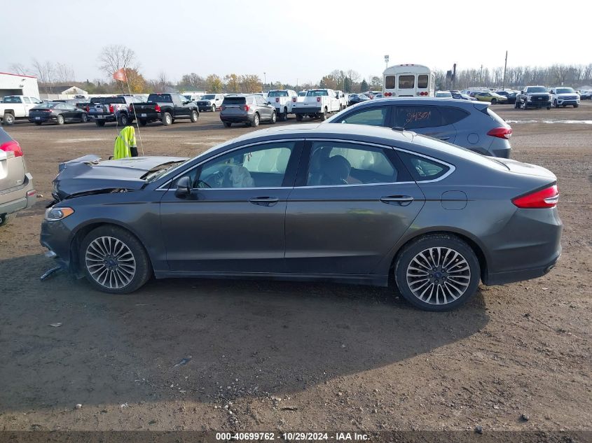 2017 Ford Fusion Se VIN: 3FA6P0T99HR101233 Lot: 40699762