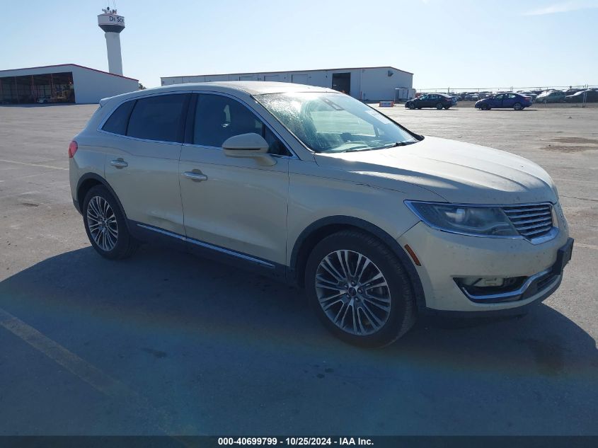 2016 Lincoln Mkx Reserve VIN: 2LMPJ8LR6GBL40265 Lot: 40699799