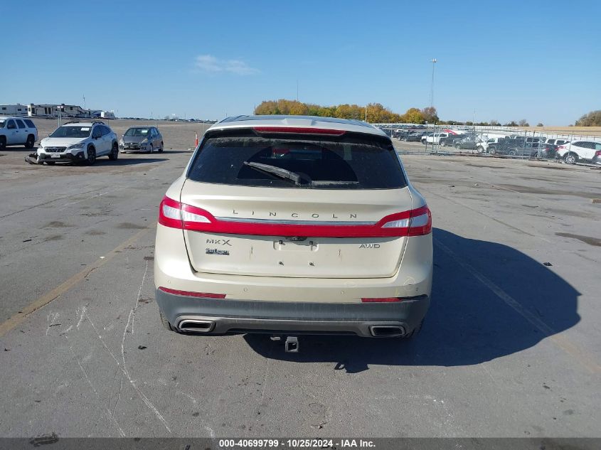 2016 Lincoln Mkx Reserve VIN: 2LMPJ8LR6GBL40265 Lot: 40699799