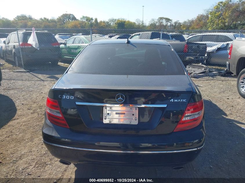 2013 Mercedes-Benz C 300 Luxury 4Matic/Sport 4Matic VIN: WDDGF8AB8DG126346 Lot: 40699852