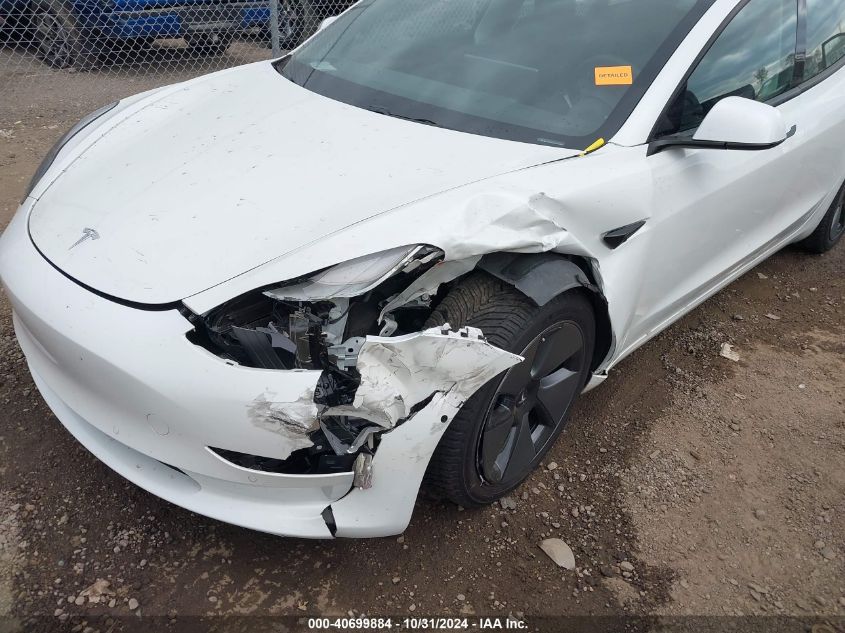 2021 TESLA MODEL 3 STANDARD RANGE PLUS REAR-WHEEL DRIVE - 5YJ3E1EA4MF015856