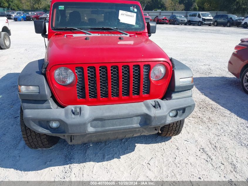 2020 Jeep Gladiator Sport S 4X4 VIN: 1C6HJTAG9LL130723 Lot: 40700005