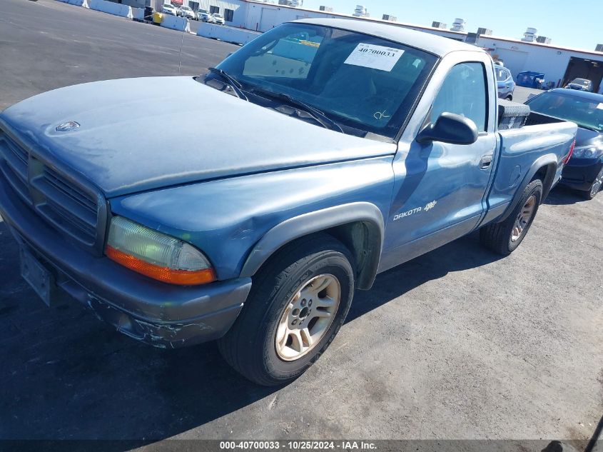 2002 Dodge Dakota VIN: 1B7FL16X12S613375 Lot: 40700033