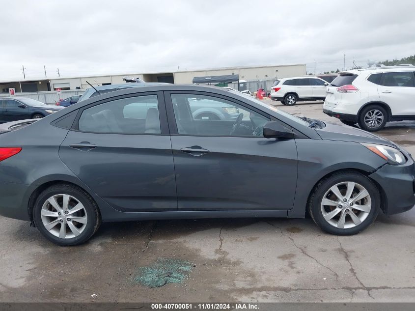 2012 Hyundai Accent Gls VIN: KMHCU4AE4CU097151 Lot: 40700051