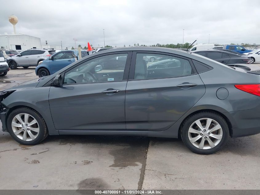 2012 Hyundai Accent Gls VIN: KMHCU4AE4CU097151 Lot: 40700051