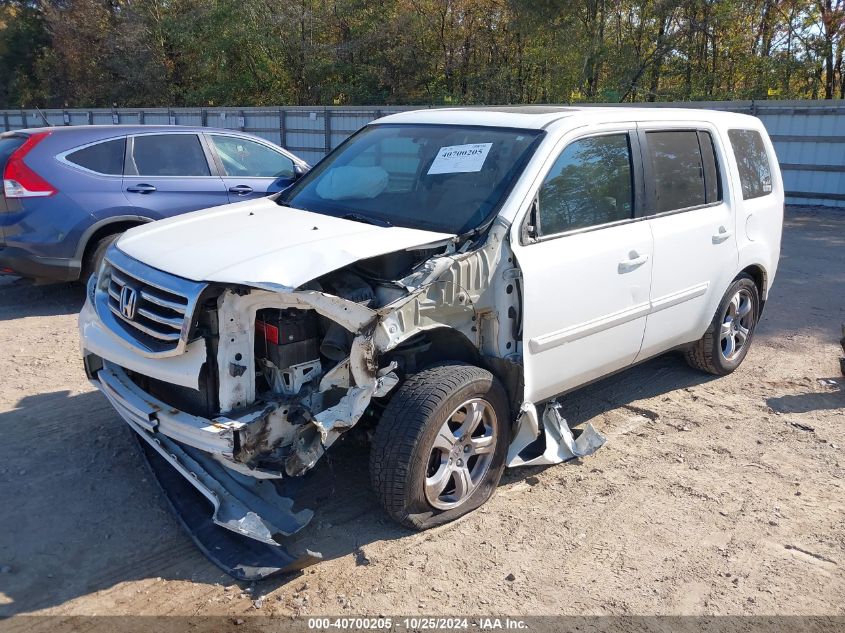 2013 Honda Pilot Ex-L VIN: 5FNYF4H76DB007178 Lot: 40700205