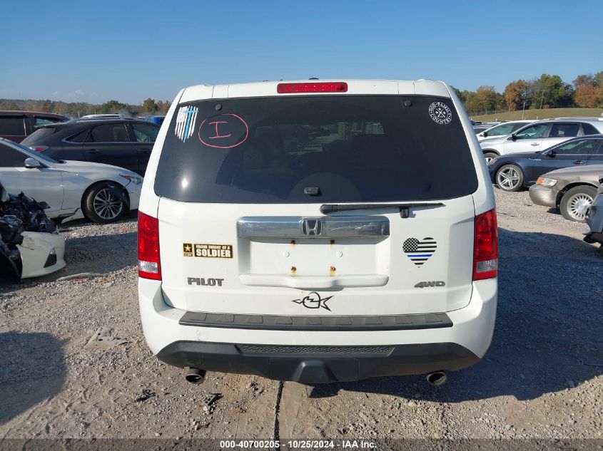 2013 Honda Pilot Ex-L VIN: 5FNYF4H76DB007178 Lot: 40700205