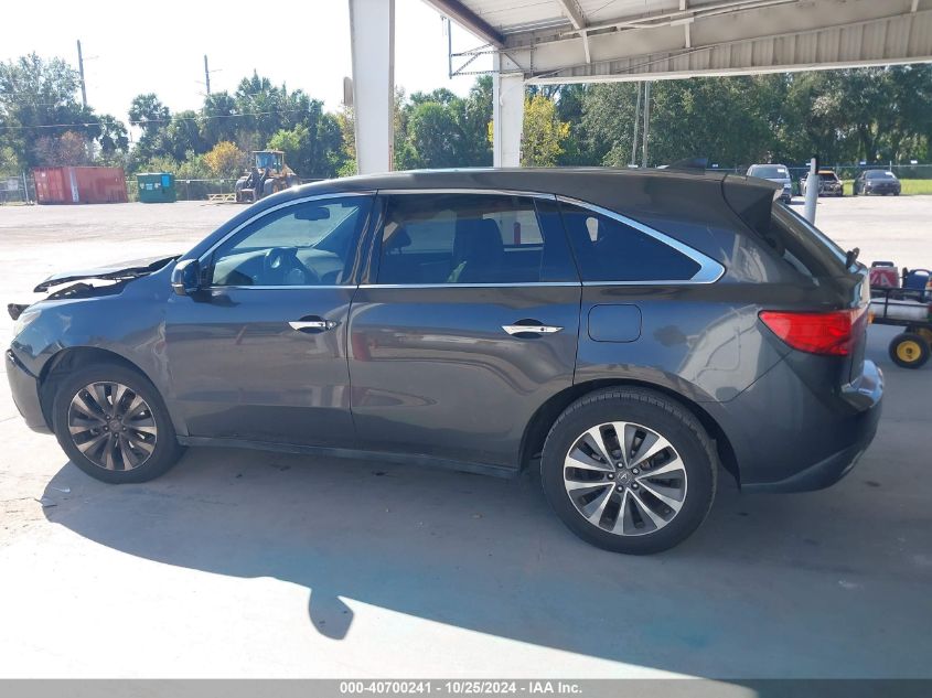 2015 Acura Mdx Technology Package VIN: 5FRYD3H40FB005708 Lot: 40700241