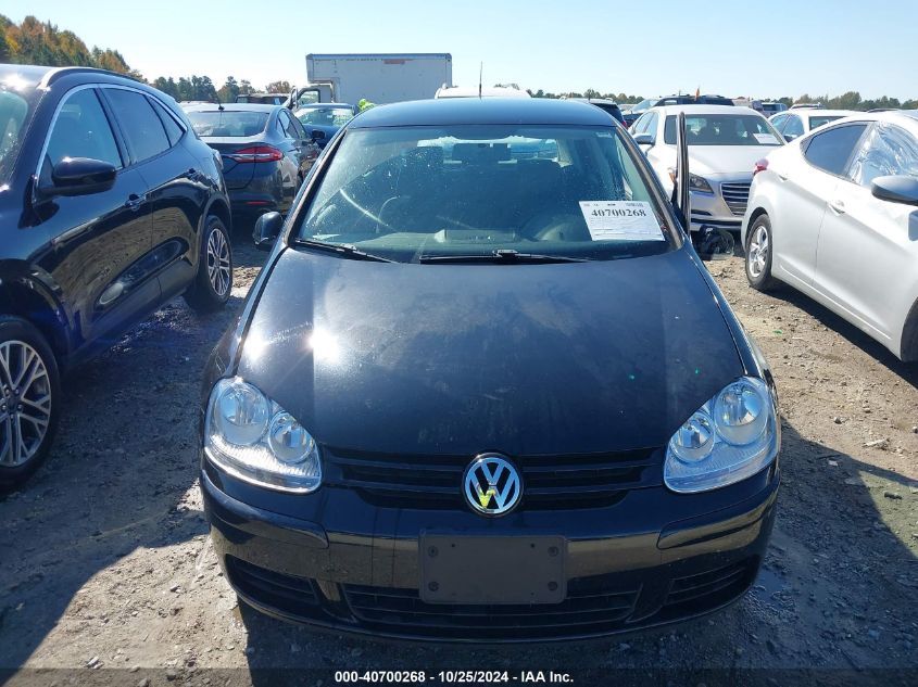 2009 Volkswagen Rabbit S VIN: WVWDA71K09W136386 Lot: 40700268