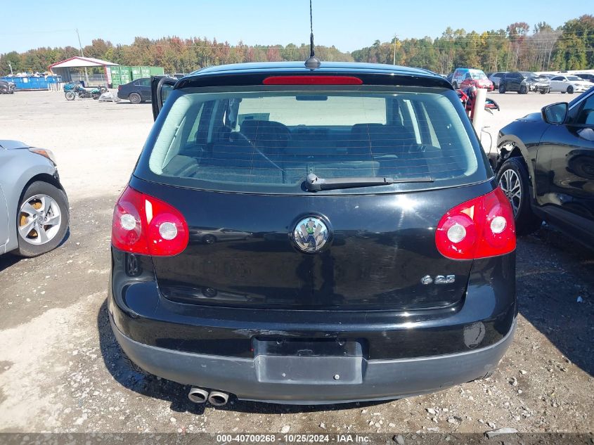 2009 Volkswagen Rabbit S VIN: WVWDA71K09W136386 Lot: 40700268