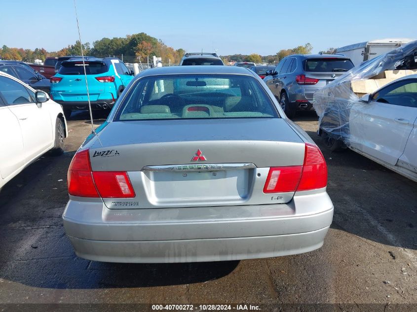 2000 Mitsubishi Diamante Ls VIN: 6MMAP67PXYT007981 Lot: 40700272