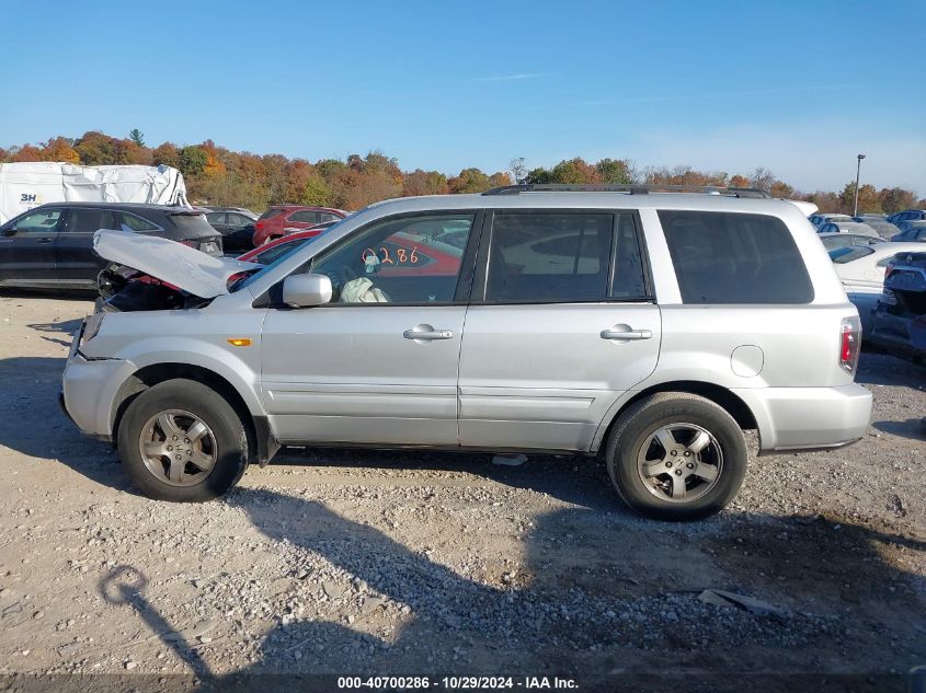 2008 Honda Pilot Ex-L VIN: 5FNYF18508B024478 Lot: 40700286