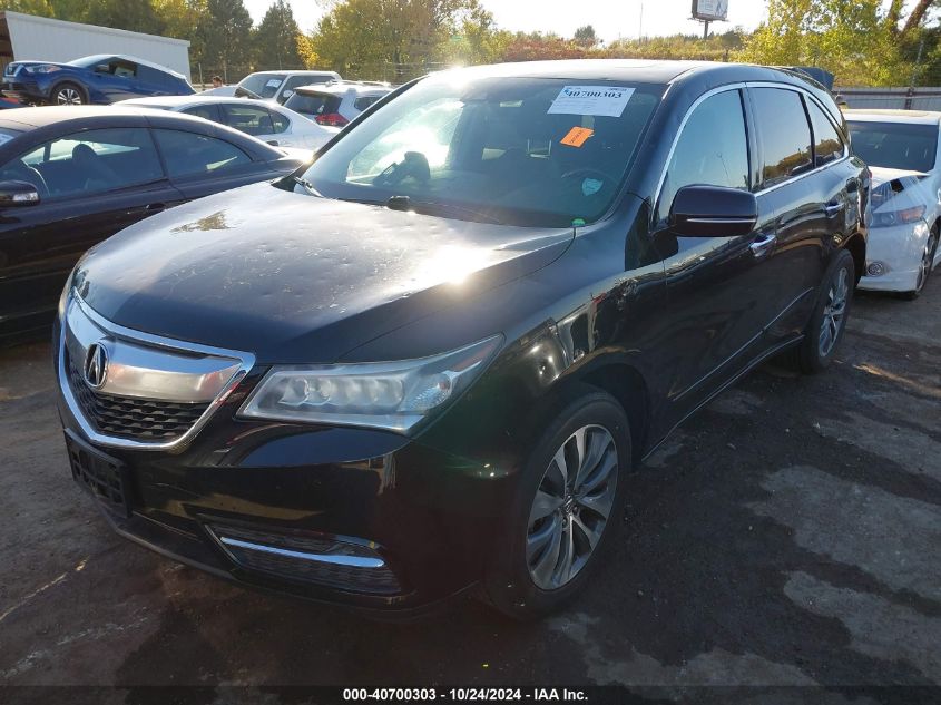 2016 Acura Mdx Technology Acurawatch Plus Packages/Technology Package VIN: 5FRYD3H40GB004348 Lot: 40700303