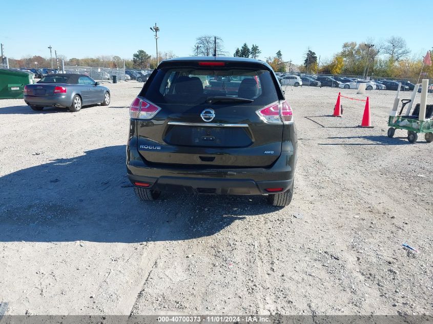 2016 Nissan Rogue S VIN: JN8AT2MV0GW130885 Lot: 40700373