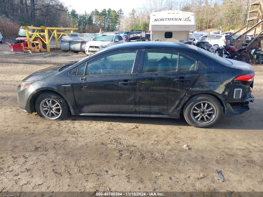 2021 Toyota Corolla Hybrid Le VIN: JTDEAMDE5MJ012810 Lot: 40700394