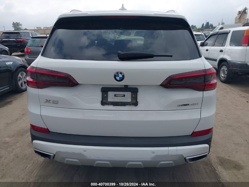 2022 BMW X5 Sdrive40I VIN: 5UXCR4C04N9J84611 Lot: 40700399