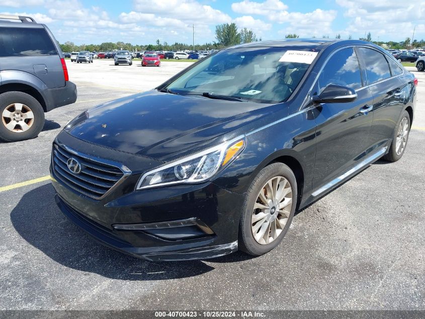 2015 Hyundai Sonata Limited VIN: 5NPE34AF8FH043598 Lot: 40700423