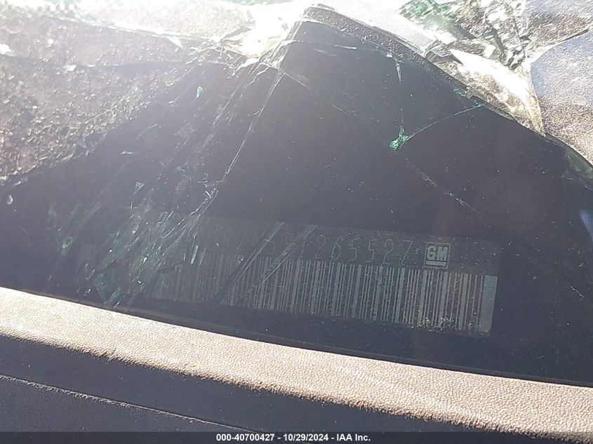 2009 Chevrolet Impala Ltz VIN: 2G1WU57M591265527 Lot: 40700427