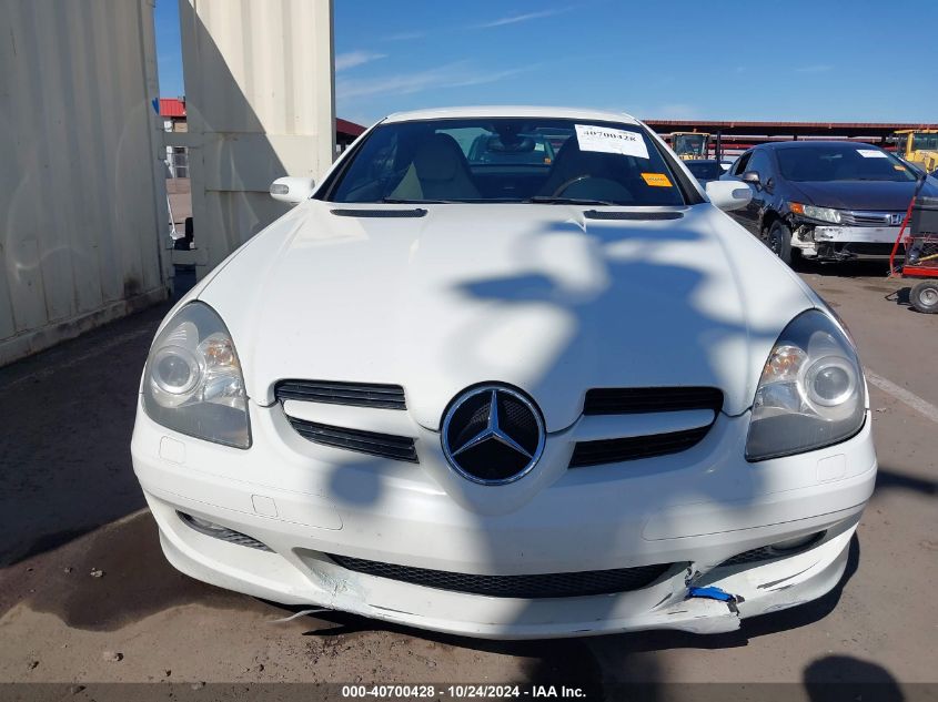 2007 Mercedes-Benz Slk 280 VIN: WDBWK54F57F155455 Lot: 40700428