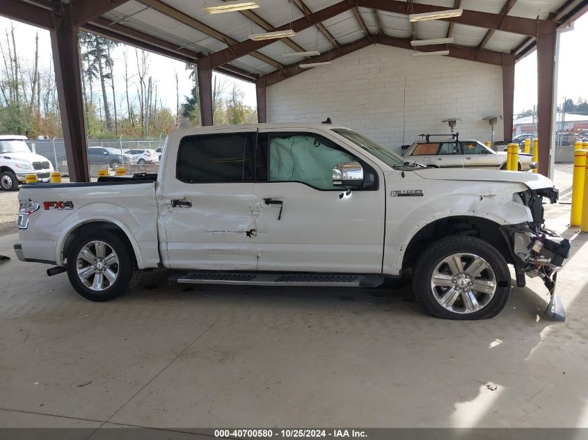 2019 Ford F-150 Lariat VIN: 1FTEW1E47KFB27883 Lot: 40700580