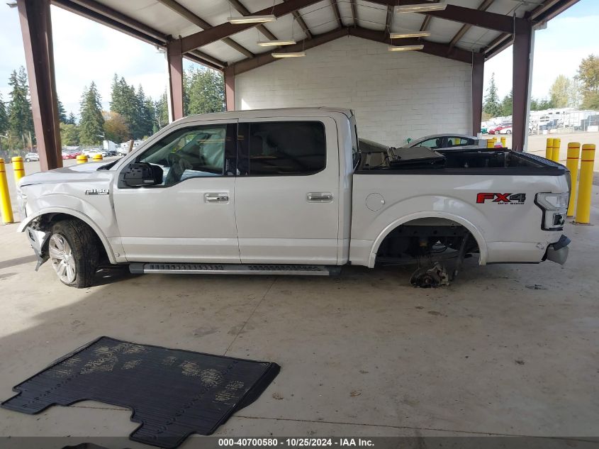 2019 Ford F-150 Lariat VIN: 1FTEW1E47KFB27883 Lot: 40700580