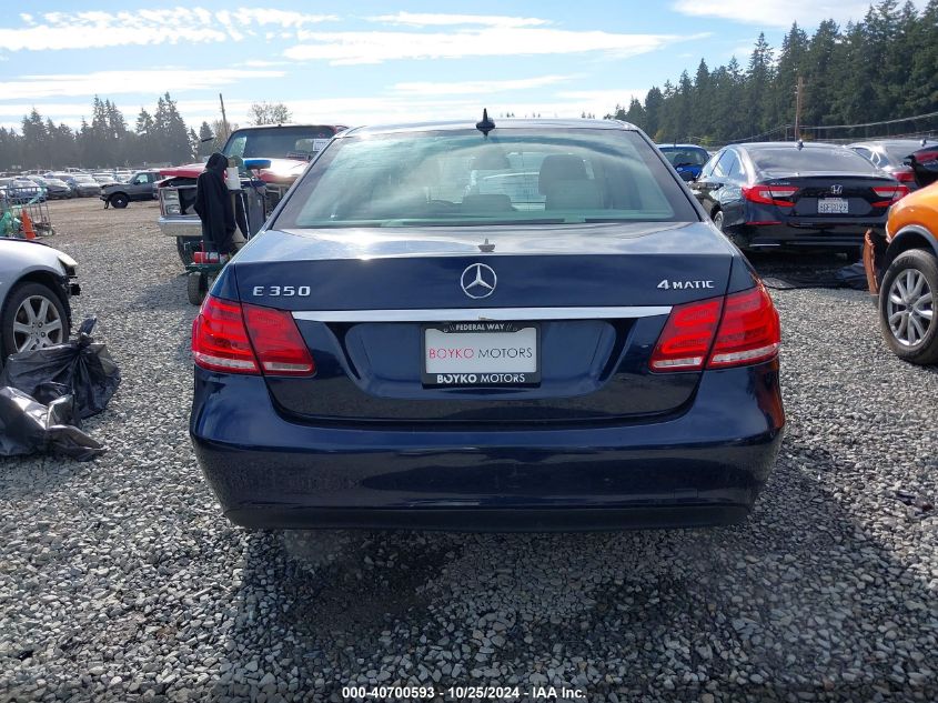 2014 Mercedes-Benz E 350 4Matic VIN: WDDHF8JB2EA815789 Lot: 40700593